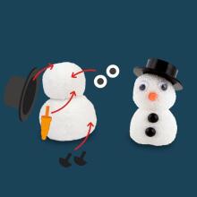 Magic Moments - Dough kit - Snowman (7 pieces)