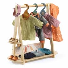 Dolls - Pomea - Large clothes rack & 3 hangers