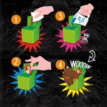 Prank Box - Magic growing powder set (1 set, 3 designs)