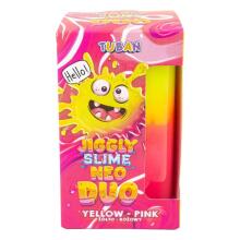 Jiggly Slime - Neona slaima duets - Dzeltens-Rozā (430 g)