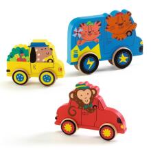 Wooden puzzle - Puzz & Roll - Color