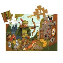 Silhouette puzzles - Robin Hood - 36 pcs
