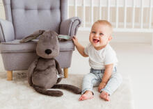 BALIBAZOO BB 81990 Dog cuddles dark gray 58cm