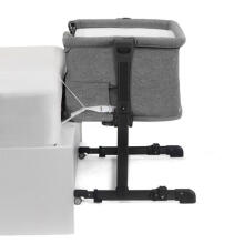 KINDERKRAFT Neste Grow Dark Grey Bedside Cot