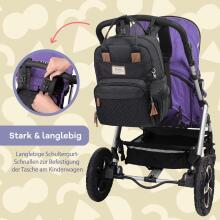 Ruvalino Baby Changing Bag Art.233051 daudzfunkcionāla liela ceļojumu mugursoma ar pārnēsājamu pārtinamo paliktni