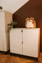 Klups Mia Mini Art.233075 White Wooden chest of drawers