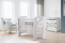 Klups Nel Cloud Art.233079 White  Комод с пеленальным столиком