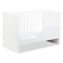 Klups Amelia Art.233081 White  Children's wooden crib 120x60 cm