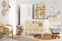 Klups Lydia Art.233128 Pine/White Wardrobe  pine-white