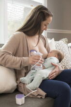 Lansinoh Bottle with NaturalWave® Teat GB Art.75830 Бутылочка для кормления 2x160 мл + соска NaturalWave