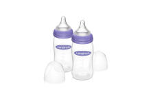 Lansinoh  Bottles with NaturalWave® Teat GB Art.75850 Бутылочка для кормления 2x240 мл с соской Natural/Wave