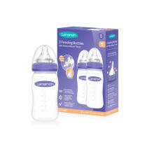Lansinoh  Bottles with NaturalWave® Teat GB Art.75850 Бутылочка для кормления 2x240 мл с соской Natural/Wave
