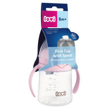 LOVI 35/353 First cup with spout 150ml. pink