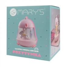 MARY'S MW20775 Музыкальная шкатулка RGB светодиодный ночник розовый