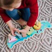 TREFL 61403 Деревянная игрушка Крокодил кириллица