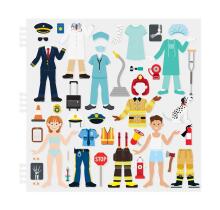 Melissa&Doug Cool Careers Art.19426 Grāmatiņa ar uzlīmēm