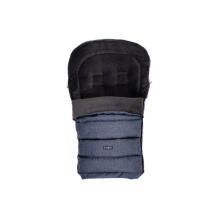 WOMAR S20+iGROW Stroller sleeping bag plush Melange Navy blue
