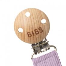 BIBS 9401111 PACIFIER BRAID knupīša turētājs 100% GOTS organiskā kokvilna Sky/Mauve