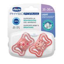 CHICCO 00071039110000 Pacifier PHYSIO LIGHT 16-36M sil 2 pcs pink