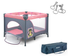 MILLY MALLY 3416 Детский манеж FUN Розовый медведь