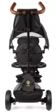 Bebe Basic Rito Deluxe Art.235606 Black Детский трехколесный велосипед c ручкой управления , крышей и надувными колёсами
