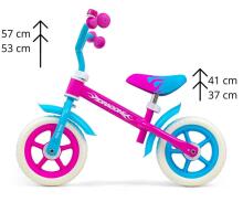 MILLY MALLY Līdzsvara velosipēds DRAGON AR BREMZI Candy