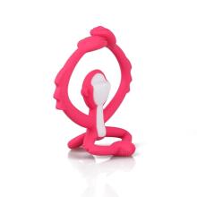 Mombella 00812 Teether Toy Monkey Dark Pink
