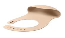 Mombella 01519 Silicone Bib with Pocket Light Brown