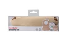 Mombella 01519 Silicone Bib with Pocket Light Brown