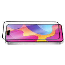 Fusion 5D glass aizsargstikls pilnam ekrānam Apple iPhone 15 Pro Max melns