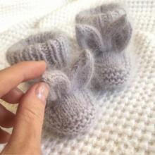 La Bebe™ Lambswool Natural Eco Socks/Booties  Art.236525 Натуральные шерстяные носочки/сапожки для новорожденного