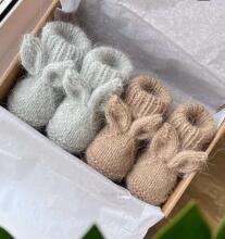 La Bebe™ Lambswool Natural Eco Socks/Booties  Art.236525 Натуральные шерстяные носочки/сапожки для новорожденного