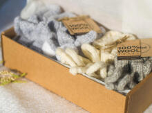 La Bebe™ Lambswool Natural Eco Socks/Booties Art.236526 Dabīgas vilnas adītas bērnu zeķītes/zabāciņi