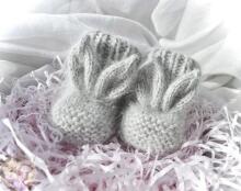 La Bebe™ Lambswool Natural Eco Socks/Booties Art.236526 Dabīgas vilnas adītas bērnu zeķītes/zabāciņi