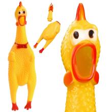 Rubber Dog Toy, Squeaky Chicken Springos PA0272 37 cm