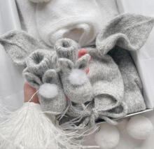 La Bebe™ Lambswool Natural Eco Socks/Booties Art.236526 White Натуральные шерстяные носочки/сапожки для новорожденного
