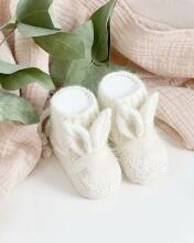 La Bebe™ Lambswool Natural Eco Socks/Booties Art.236716 Натуральные шерстяные носочки/сапожки для новорожденного,2 шт