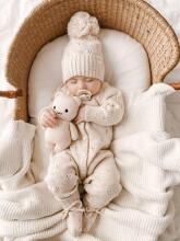 La Bebe™ Lambswool Natural Eco Socks/Booties Art.236716 Natural wool socks/boots for newborns 1 piece
