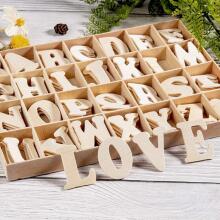 Wooden Letters A-Z  Art.23676 Wood Letter ,1 psc