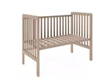 YappyKids Uno Beech Wood Art.236834 Moka   Детская деревянная кроватка