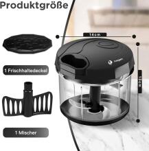 Manual Onion Chopper Art.236974 Мини блендер / размельчитель,1000мл