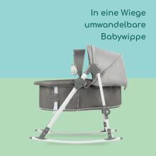 Bebeconfort Calys Baby Rocker 3 in 1 Art.236997 Grey Mist bērnu šūpuļkrēsliņš-gultiņa trīs vienā