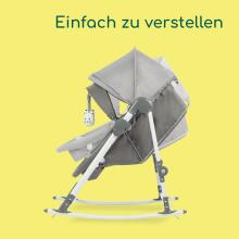 Bebeconfort Calys Baby Rocker 3 in 1 Art.236999 Warm Grey bērnu šūpuļkrēsliņš-gultiņa trīs vienā