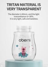 Oberni Tritan Drinking Cup Art.237422 Blue mācību krūze ar salmiņu no 12 mēn.,270ml
