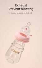 Oberni Anti-Colic Glass Baby Bottle Art.237437 Blue