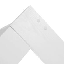 House-shaped bed Springos BD01 WHITE, 160x80 cm, wooden children's bed
