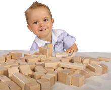 Relaxdays Wooden Building Blocks Art.237542 Koka kluči būvēšanai, 100 gb.