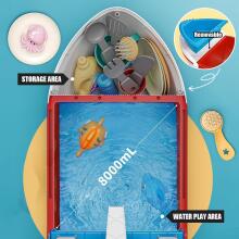 Fisca Bathtub Boat Toy with Mini Fish and Tools Art.237561 лодка для ванны с мини-рыбками