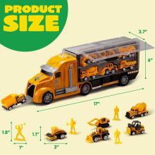 Joyin  Die-Cast Construction Vehicles  Art.237650   Трейлер со строительными машинками