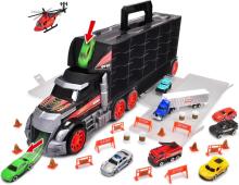 Dickie Toys Clever Car Transporter Art.237652  Treileris ar mašīnam 62cm